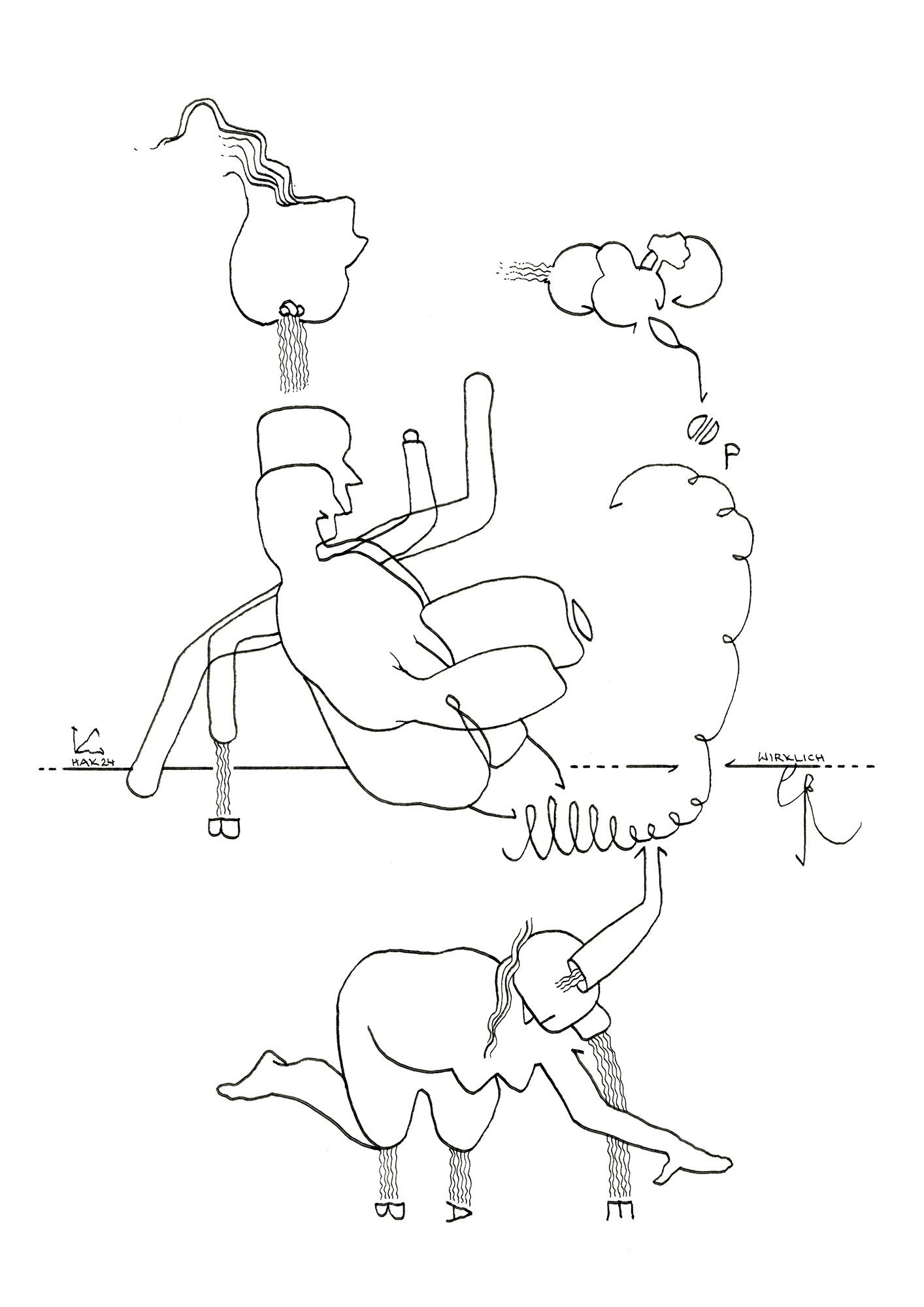 Hannes Kater –Tageszeichnung (Zeichnung/drawing) vom 14.06.2024 (1414 x 2000 Pixel)