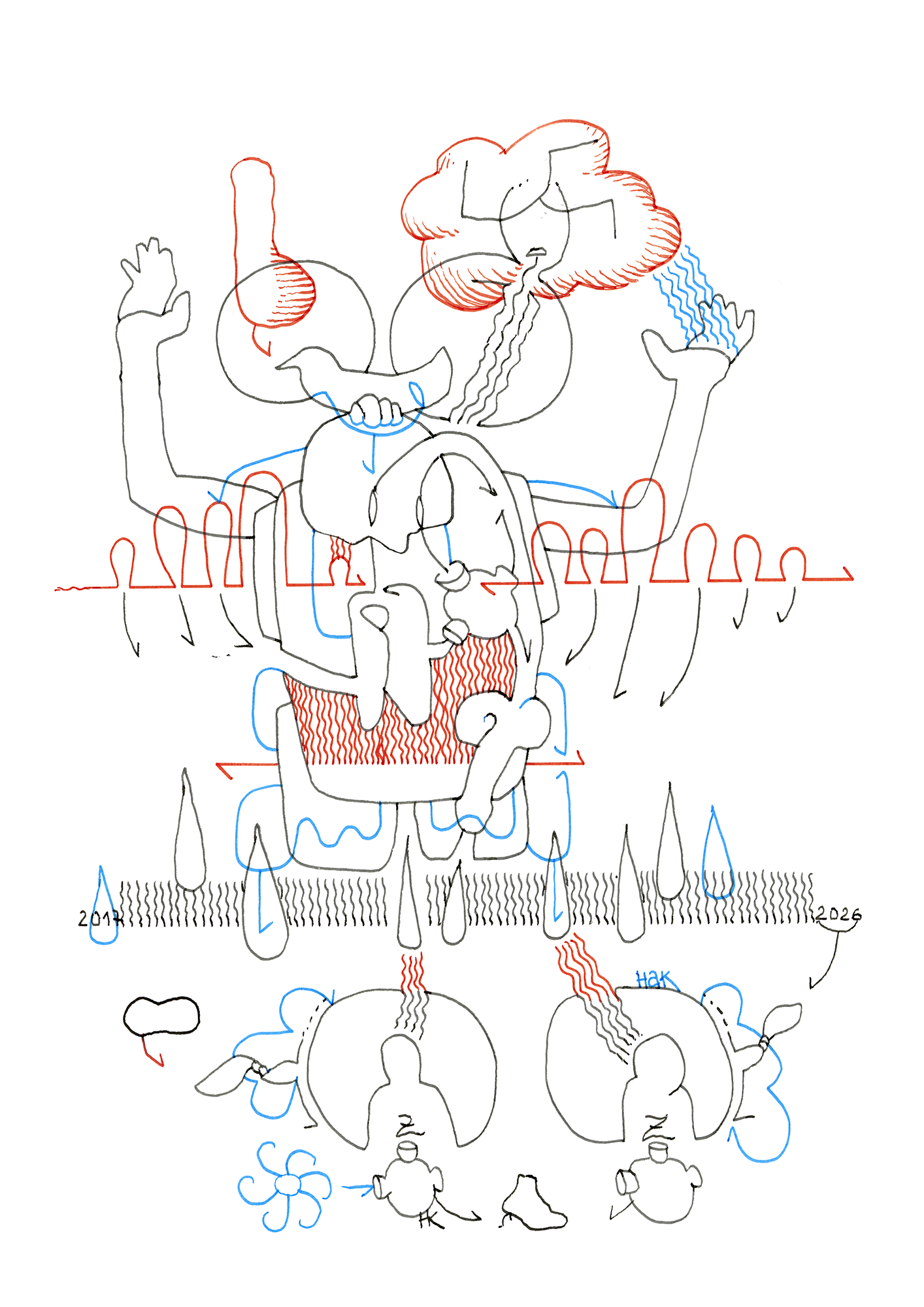 Hannes Kater  Tageszeichnung (Zeichnung/drawing) vom 11.03.2026 (1414 x 2000 Pixel)