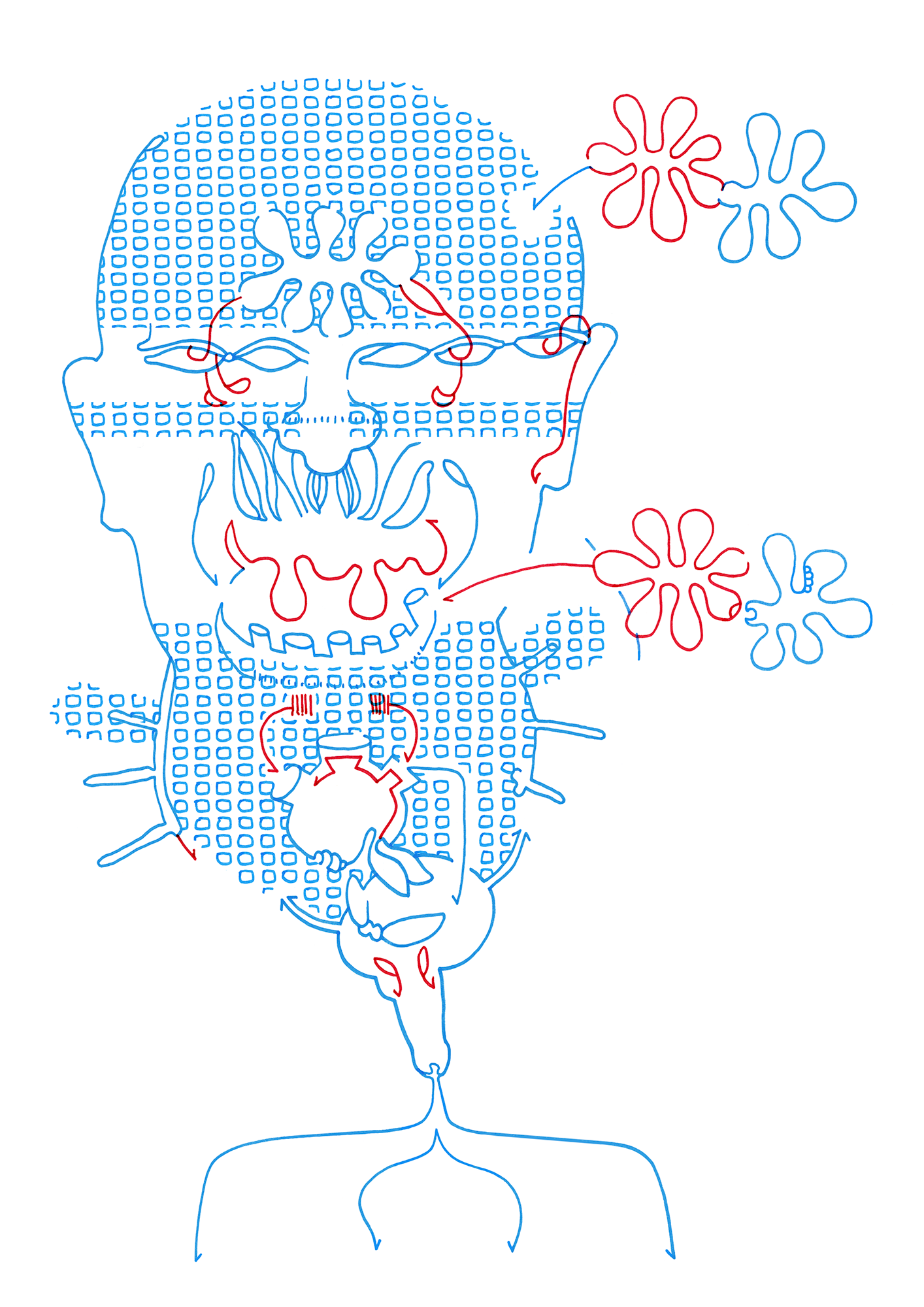 Hannes Kater  Tageszeichnung (Zeichnung/drawing) vom 17.10.2014 (1414 x 2000 Pixel)