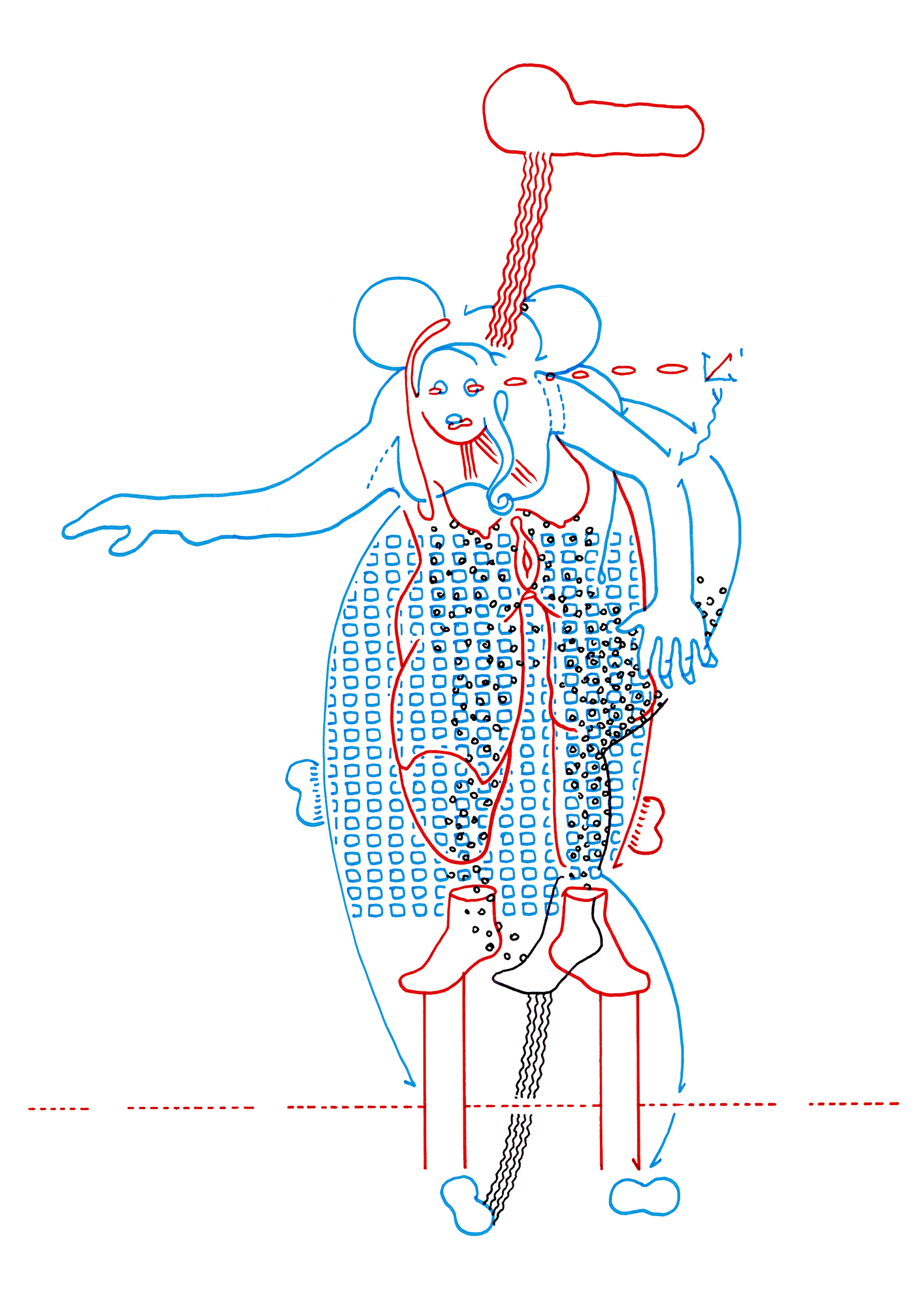 Hannes Kater  Tageszeichnung (Zeichnung/drawing) vom 29.10.2014 (1414 x 2000 Pixel)