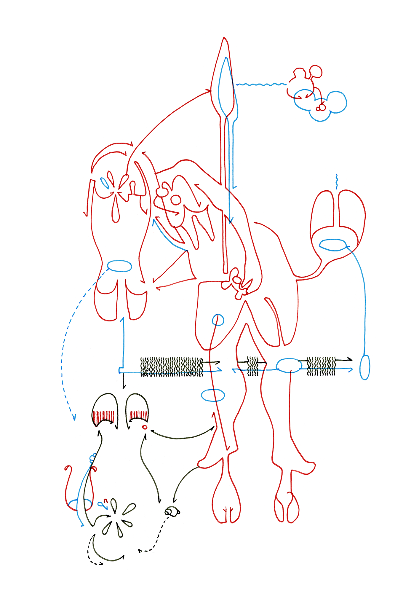 Hannes Kater – Tageszeichnung (Zeichnung/drawing) vom 10.11.2014 (1414 x 2000 Pixel)