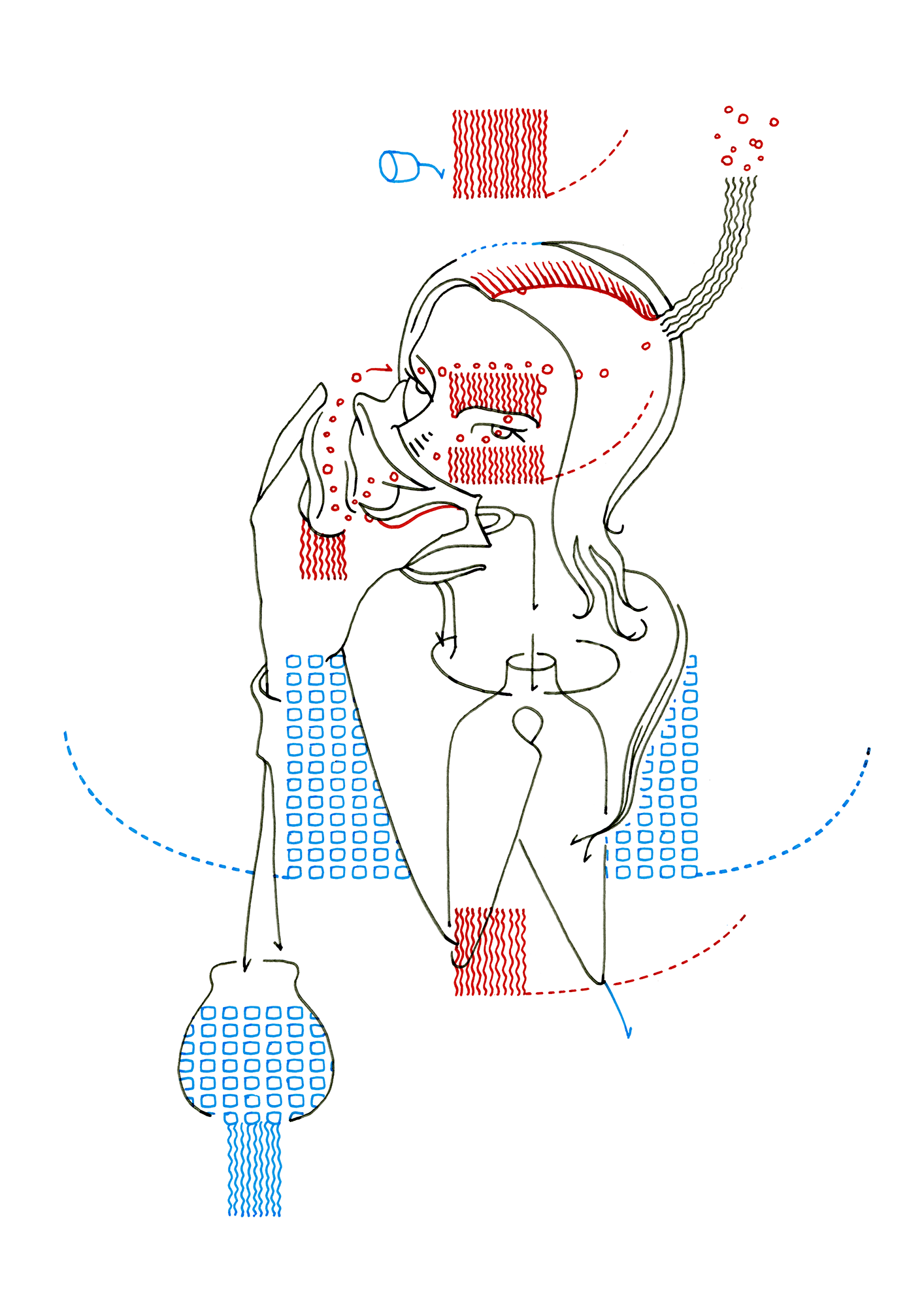 Hannes Kater  Tageszeichnung (Zeichnung/drawing) vom 15.11.2014 (1414 x 2000 Pixel)