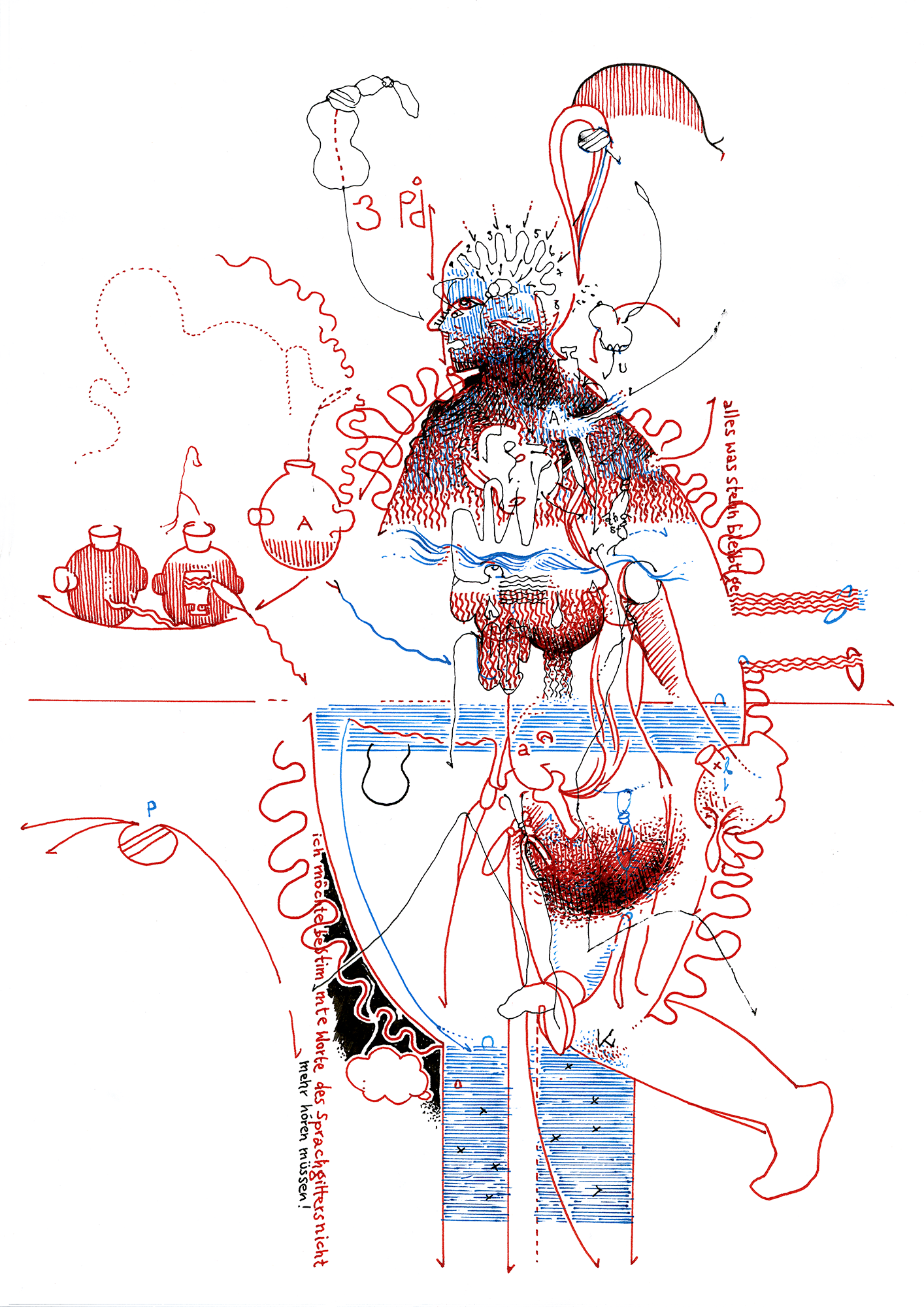 Hannes Kater  Tageszeichnung (Zeichnung/drawing) vom 18.08.2015 (1414 x 2000 Pixel)