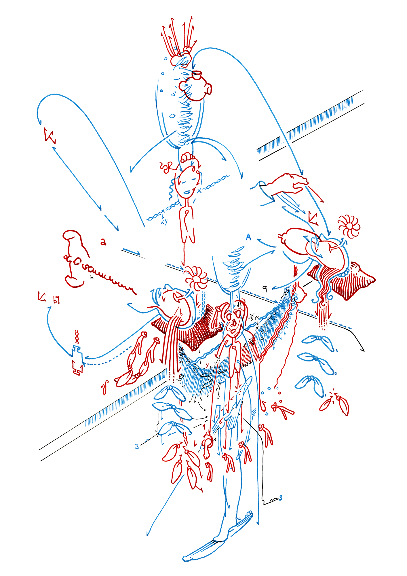 Hannes Kater  Tageszeichnung (Zeichnung/drawing) vom 11.10.2015 (1414 x 2000 Pixel)