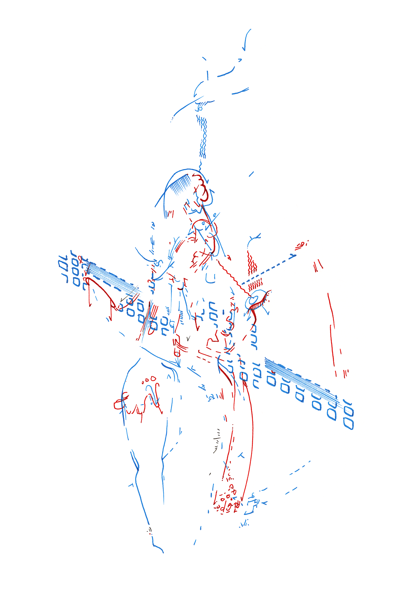 Hannes Kater  Tageszeichnung (Zeichnung/drawing) vom 26.10.2015 (1414 x 2000 Pixel)