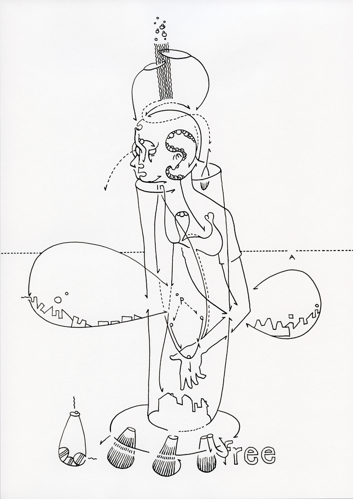 Hannes Kater: Tageszeichnung aus dem Jahr 2015