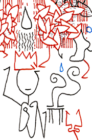Hannes Kater  Detail einer Zeichnung, August 2026