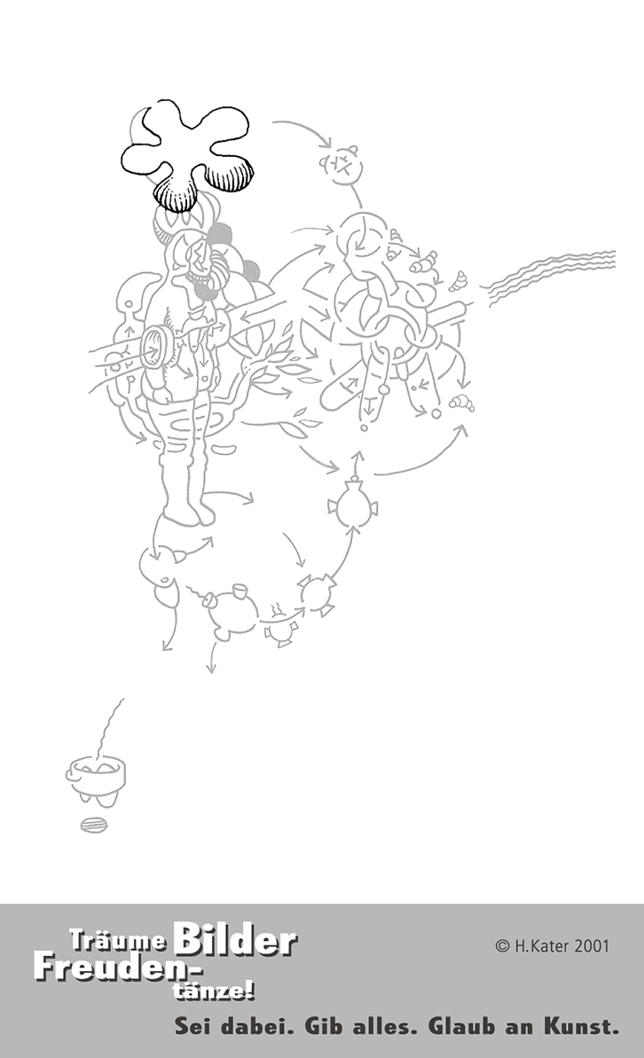 Hannes Kater: Auftragskärtchen *19 5er, Rückseite, Version von 2001