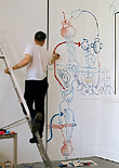 Hannes Kater: Atelierausmalung 99 - Start